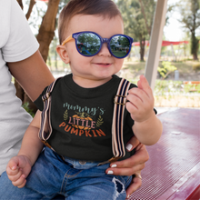 Load image into Gallery viewer, Mommy’s Little Pumpkin Baby Jersey Short Sleeve Tee