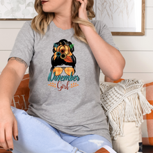 Load image into Gallery viewer, November Girl Unisex Fall t-shirt