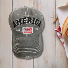 Load image into Gallery viewer, America Distressed Baseball Caps