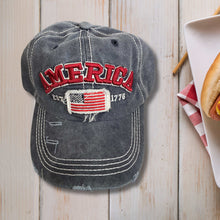 Load image into Gallery viewer, America Distressed Baseball Caps