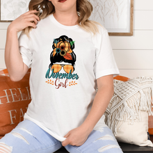Load image into Gallery viewer, November Girl Unisex Fall t-shirt