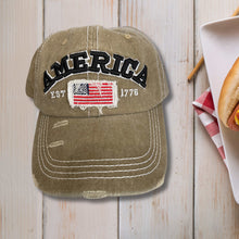 Load image into Gallery viewer, America Distressed Baseball Caps