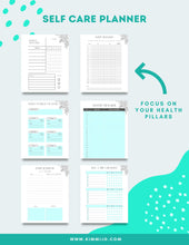 Load image into Gallery viewer, Self Care Planner (Aqua)