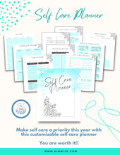 Load image into Gallery viewer, Self Care Planner (Aqua)