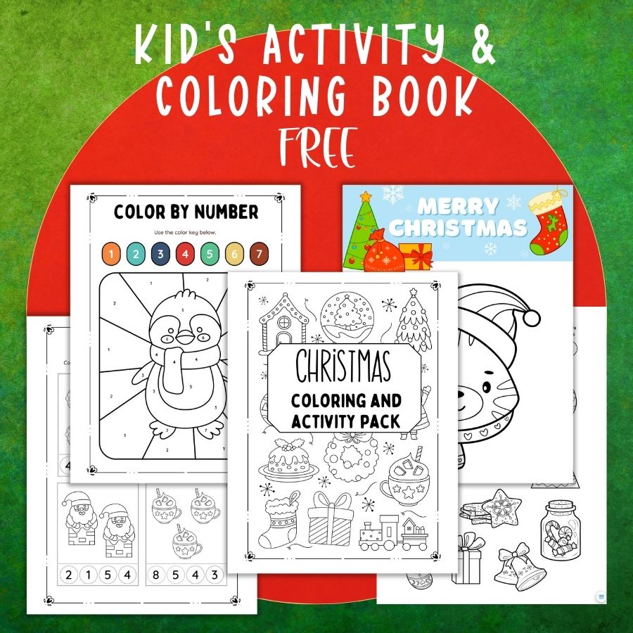 Kid's Christmas Activity and Coloring Book – Kimmi Jo Shop
