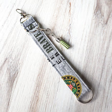 Load image into Gallery viewer, Charmable Wristlet Keychain - Honor Your Military Veteran (Special Edition)