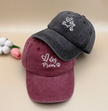 Load image into Gallery viewer, Dog Mom Embroidered Baseball Cap