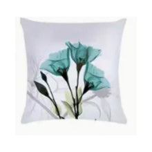 Load image into Gallery viewer, Teal Tulips Pillow Covers