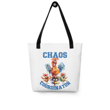 Load image into Gallery viewer, Chaos Coordinator Chicken Tote bag