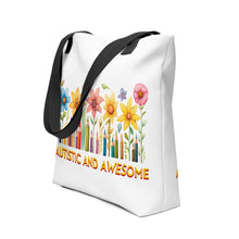 Load image into Gallery viewer, Autism and Awesome Wildflowers Tote bag