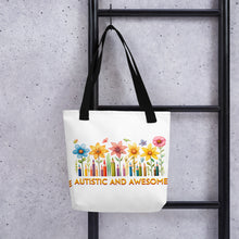 Load image into Gallery viewer, Autism and Awesome Wildflowers Tote bag