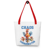 Load image into Gallery viewer, Chaos Coordinator Chicken Tote bag