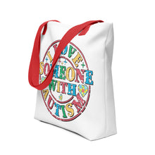 Load image into Gallery viewer, I Love Someone With Autism Tote bag