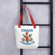 Load image into Gallery viewer, Chaos Coordinator Chicken Tote bag
