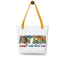 Load image into Gallery viewer, Autism - Accept Understand Love Tote bag