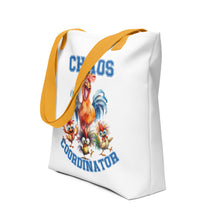 Load image into Gallery viewer, Chaos Coordinator Chicken Tote bag