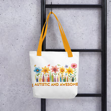 Load image into Gallery viewer, Autism and Awesome Wildflowers Tote bag