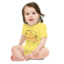 Load image into Gallery viewer, My First Thanksgiving Baby short sleeve one piece