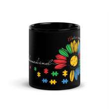 Load image into Gallery viewer, Choose Kindness Autism Awareness Black Glossy Mug