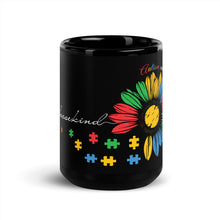 Load image into Gallery viewer, Choose Kindness Autism Awareness Black Glossy Mug