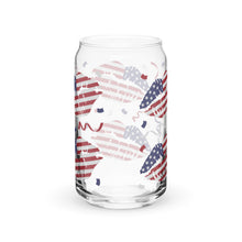 Load image into Gallery viewer, Patriotic Lips Can-shaped glass