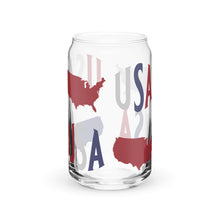 Load image into Gallery viewer, USA Maps Can-shaped glass