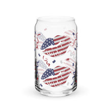 Load image into Gallery viewer, Patriotic Lips Can-shaped glass