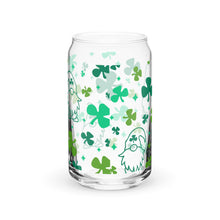 Load image into Gallery viewer, Gnomes and Shamrocks Can-shaped glass
