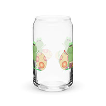 Load image into Gallery viewer, Frogs With Easter Eggs Can-shaped glass
