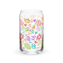 Load image into Gallery viewer, Bright Abstract Easter Can-shaped glass