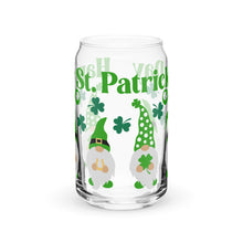 Load image into Gallery viewer, Happy St Patrick's Day Gnomes Can-shaped glass