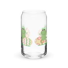 Load image into Gallery viewer, Frogs With Easter Eggs Can-shaped glass