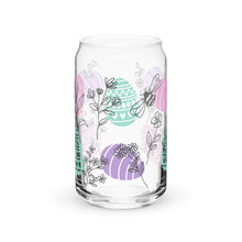 Load image into Gallery viewer, Easter Eggs and Wildflowers Can-shaped glass