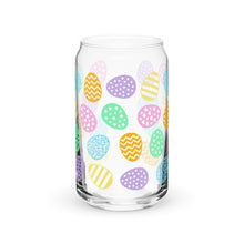 Load image into Gallery viewer, Pastel Easter Eggs Can-shaped glass