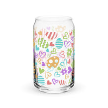 Load image into Gallery viewer, Bright Abstract Easter Can-shaped glass