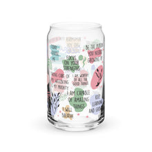Load image into Gallery viewer, Self-Love Affirmations Can-shaped glass
