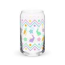 Load image into Gallery viewer, Happy Easter Bunnies Can-shaped glass