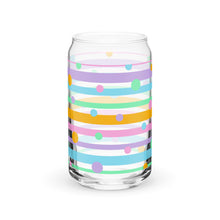 Load image into Gallery viewer, Easter Stripes Can-shaped glass