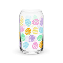 Load image into Gallery viewer, Pastel Easter Eggs Can-shaped glass