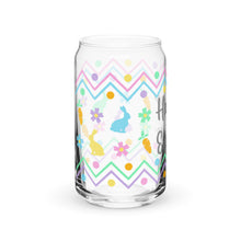 Load image into Gallery viewer, Happy Easter Bunnies Can-shaped glass