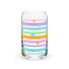 Load image into Gallery viewer, Easter Stripes Can-shaped glass