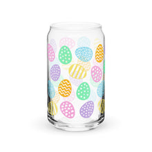 Load image into Gallery viewer, Pastel Easter Eggs Can-shaped glass