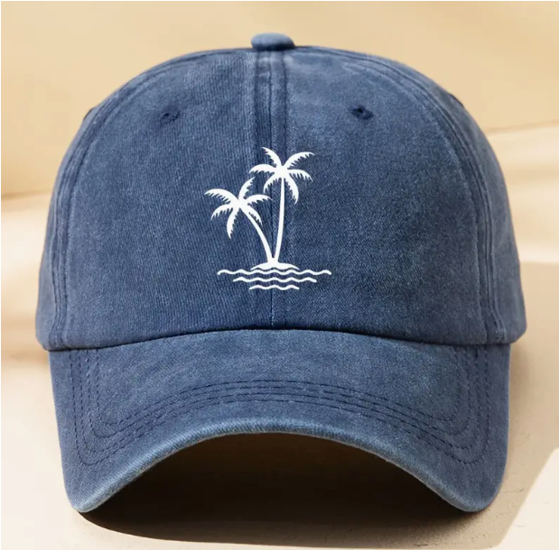 HELLO■90s Palm Tree Relaxed Fit 5Panel Cap_Navy MUSINSA | HELLO SUNRISE 90s Palm Tree Relaxed Fit 5Panel