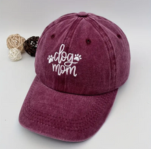 Load image into Gallery viewer, Dog Mom Embroidered Baseball Cap