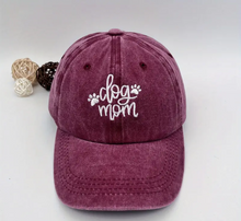 Load image into Gallery viewer, Dog Mom Embroidered Baseball Cap