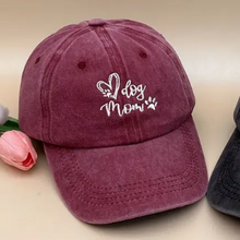 Load image into Gallery viewer, Dog Mom Embroidered Baseball Cap