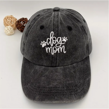 Load image into Gallery viewer, Dog Mom Embroidered Baseball Cap