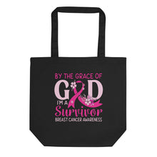 Load image into Gallery viewer, I'm a Breast Cancer Survivor Eco Tote Bag