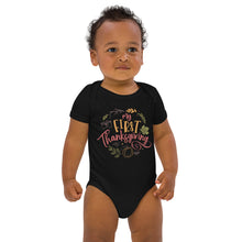 Load image into Gallery viewer, My First Thanksgiving Organic cotton baby bodysuit