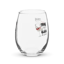 Load image into Gallery viewer, True Crime and a Glass of Wine Stemless wine glass